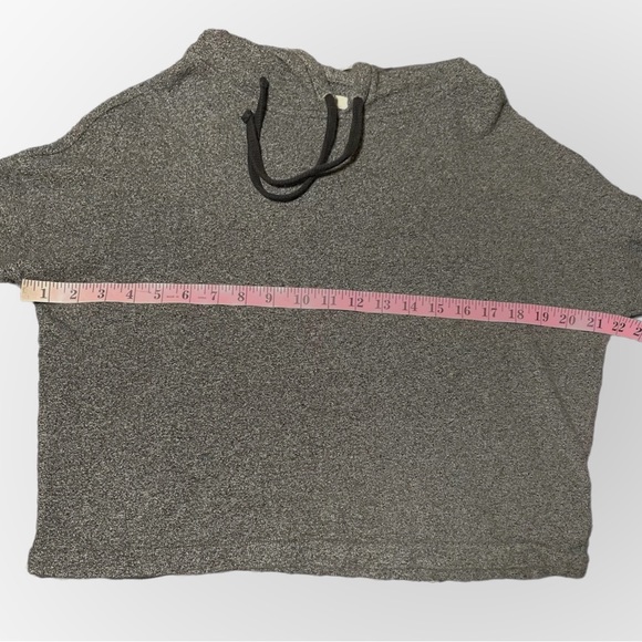 Madewell NWOT Heathered Charcoal Gray Knit Tone Hoodie Sweatshirt Size XS - Picture 11 of 11
